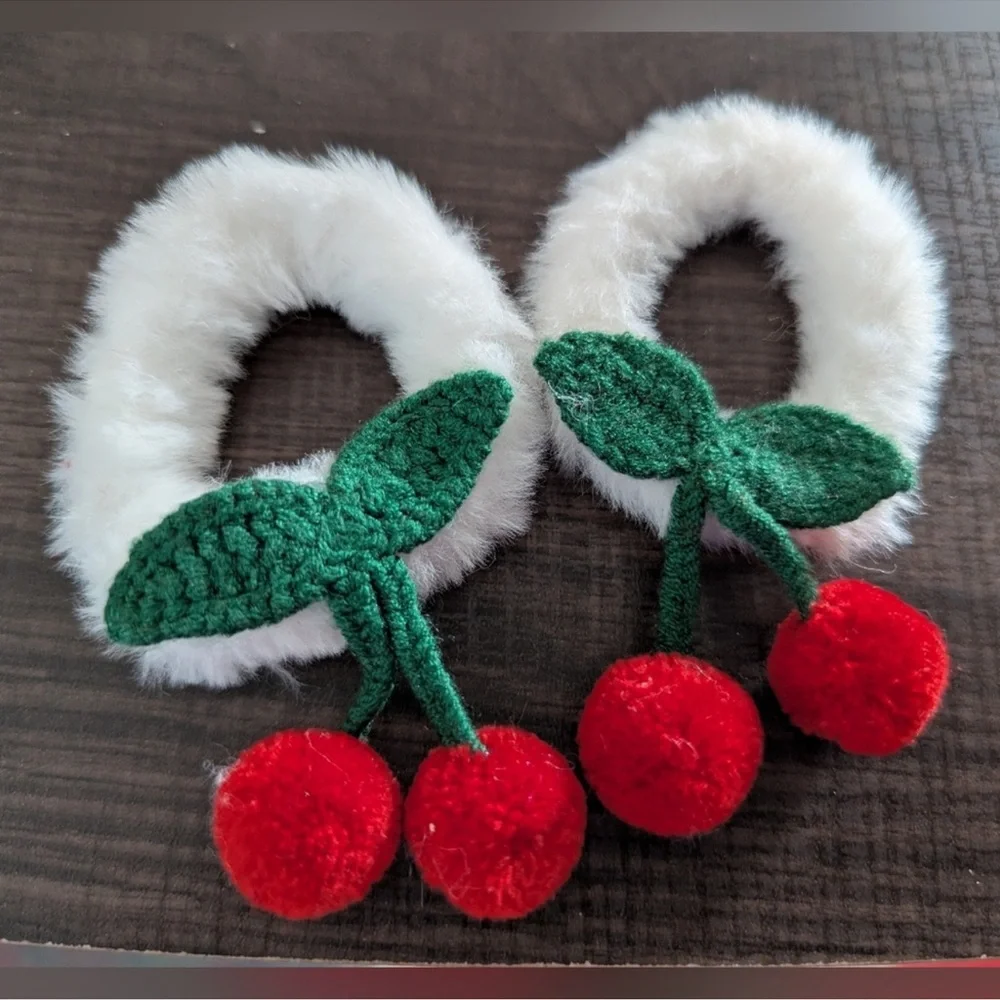 Cherry-Themed Kids Hair Ties